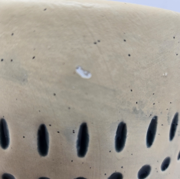 B/Harbor Collection Pottery Green Beige Ceramic Planter Decoration 7x6 20-Round - Picture 4 of 10